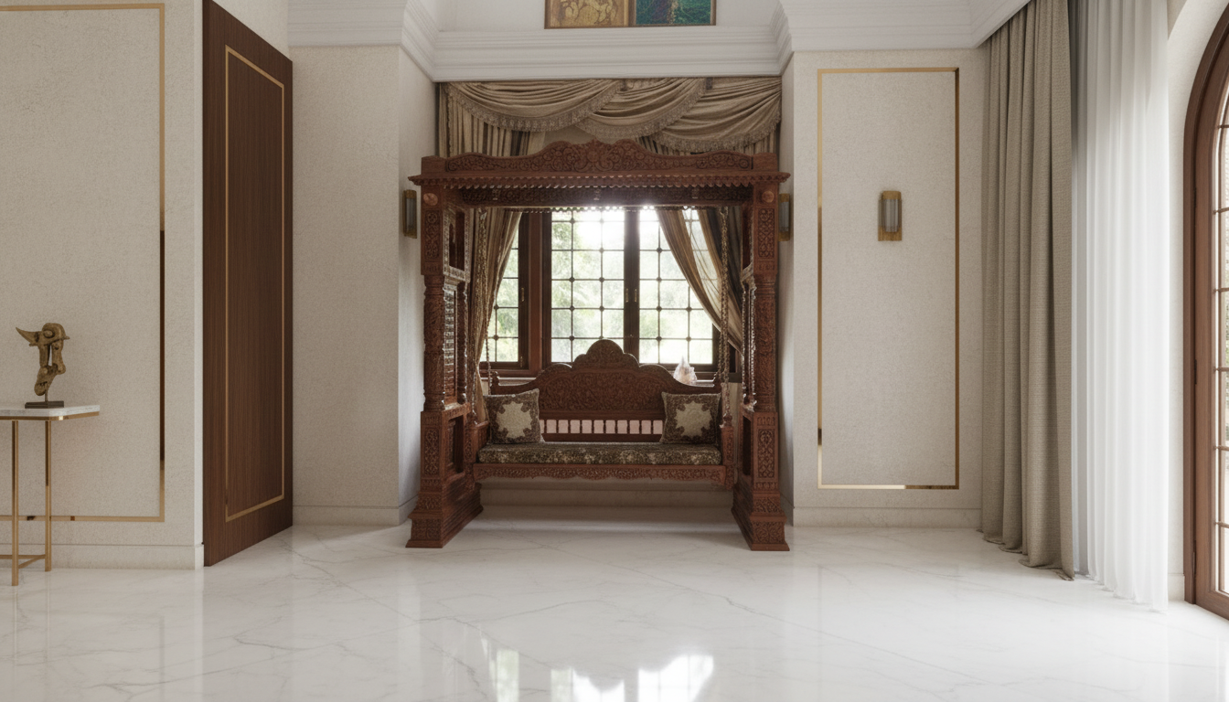 Luxury Custom Size Wooden Swing